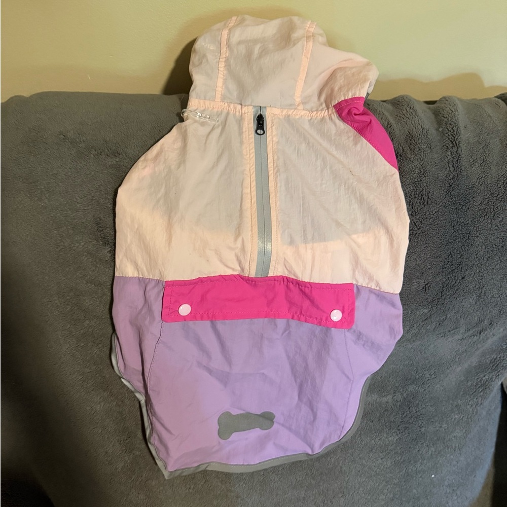 Colorblock Dog Jacket with Hood